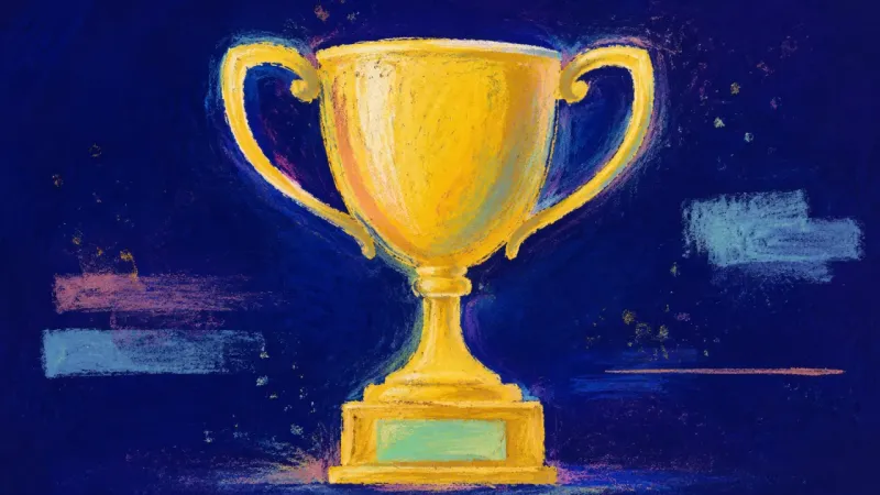 Permission to Choose A restored trophy with balanced outlines, showing respectful release, completion, and growing self-