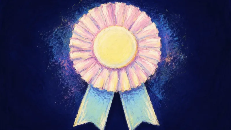 Rosette Reopened A rosette restored to an open, ordered form, expressing self-compassion, steadier boundaries, and a