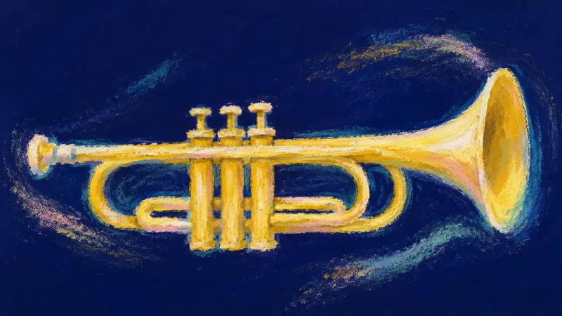Answered Signal A restored trumpet representing work finally released, where feedback replaces imagined judgment and