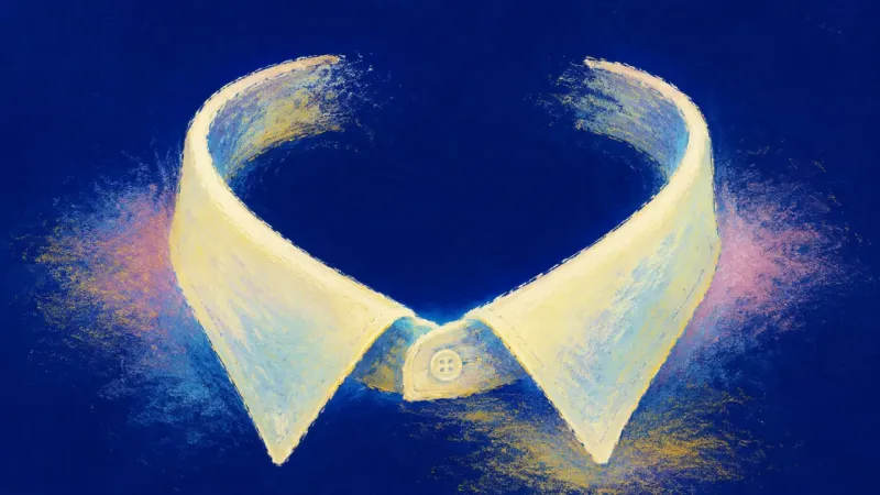 An opened collar representing a calm family boundary, where self-respect and connection return in a