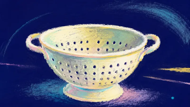 Clear Channel A restored colander with open, orderly perforations, representing clear limits, mutual pacing, and