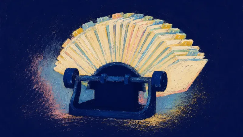 Aligned Record An ordered rolodex with aligned cards represents documented impact, clear checkpoints, and steady