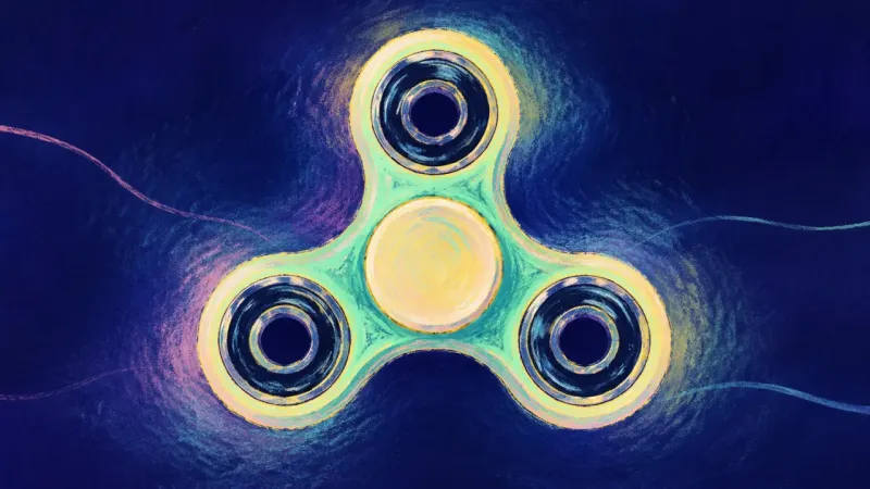 Centered Rhythm A three-lobed spinner restored to even symmetry, representing steadier priorities and a calmerweekly