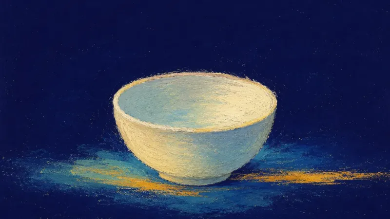 Held in Order A restored open bowl, expressing a gentler bedtime system where small resets create steadiness, self