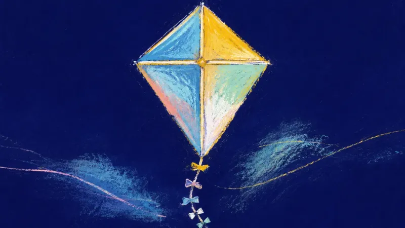 Steady Lift A kite restored to a clean, balanced form, symbolizing visible work, real feedback, and steadier sel