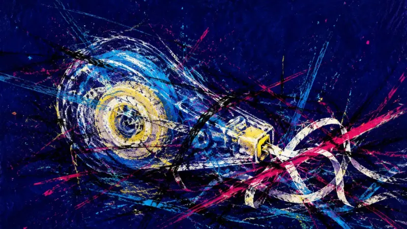 An abstract representation of Turnitin panic, where compulsive self-correction turns revision into a