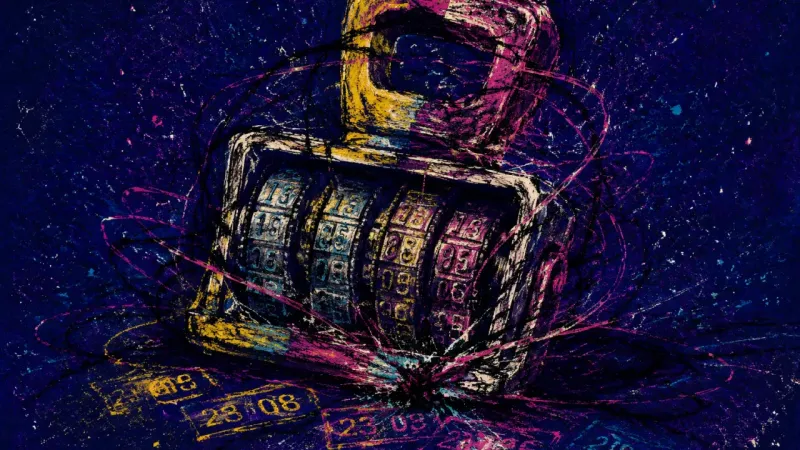 Permanent Draft A distorted date stamp stands for identity paralysis, where comparison and overediting turn self