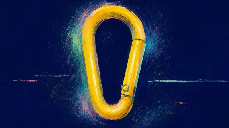 Aligned Gate A restored carabiner with a clean closed line, symbolizing honest limits, self-respect, and support