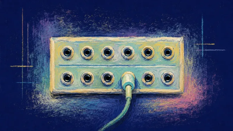 Clear Channel A switchboard restored to an ordered pattern, representing calm boundaries and connection without c