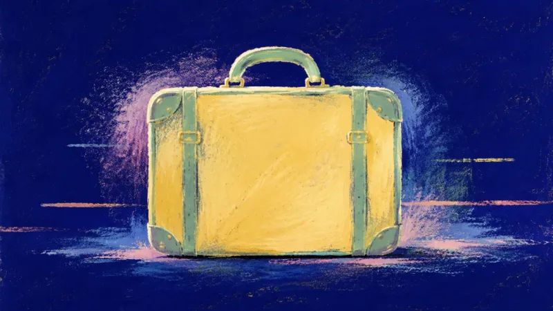 Room for Trust A balanced suitcase restored to clean order, representing calmer packing, self-trust, and closure