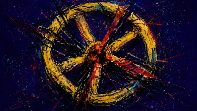Choked Passage A visual representation of conflict freeze, where expression shuts down under pressure and the inner