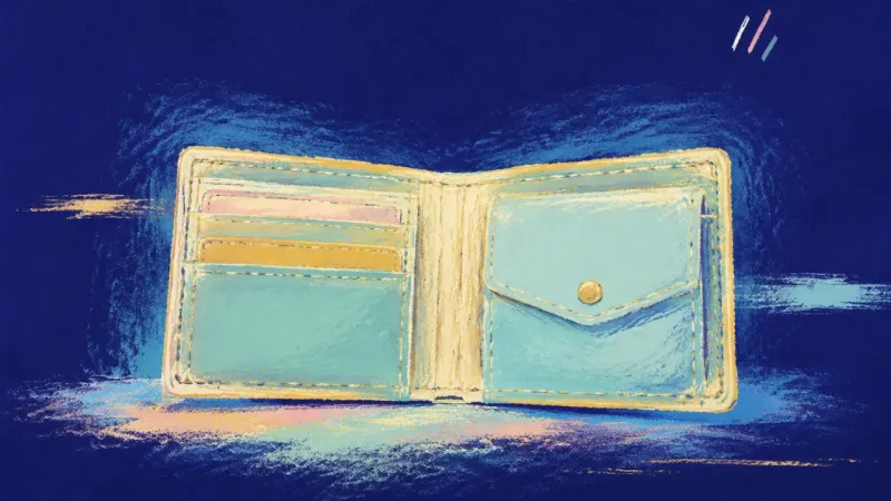 Open Terms An open wallet restored to balanced order, expressing honest money boundaries, self-respect, and wa