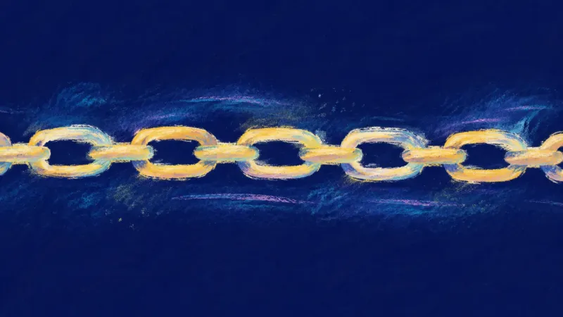 A chain opened back into even links, symbolizing self-trust, balanced judgment, and boundaries based