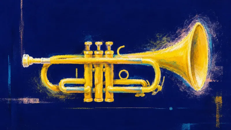 Open Signal A trumpet restored to an open, balanced form, expressing calm self-trust and honest boundaries after
