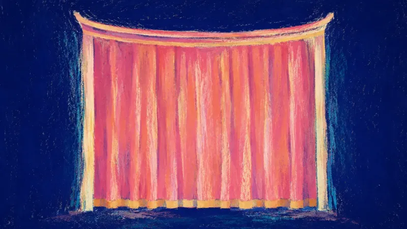 Quiet Accord A theater curtain restored to an even drape, representing clear consent, steadier self-respect, and,