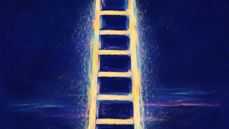 Steps Realigned An abstract visual of feedback becoming a clear revision path, where balanced structure replaces the