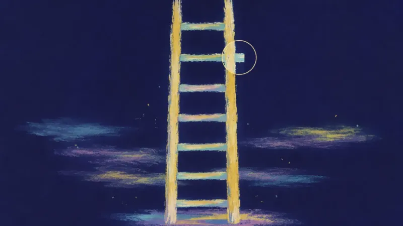 Restored Sequence A straight ladder with even rungs, representing a calmer routine built from clear priorities and one