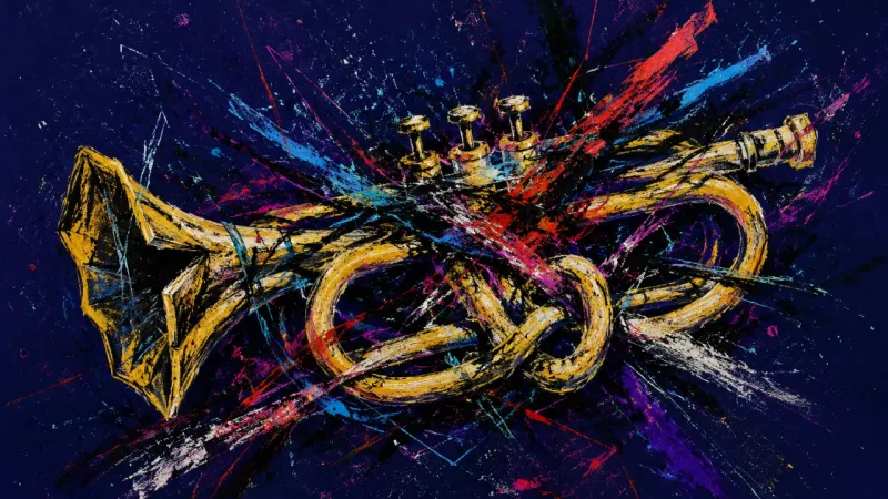 Choked Call An abstract image of therapy-goal paralysis, where self-conscious fear and over-editing twist the