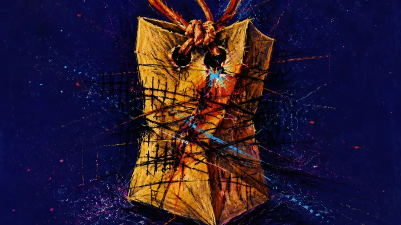 Silent Contract A gift bag crushed shut and knotted tight, representing suspicion, scorekeeping, and the fear of hi