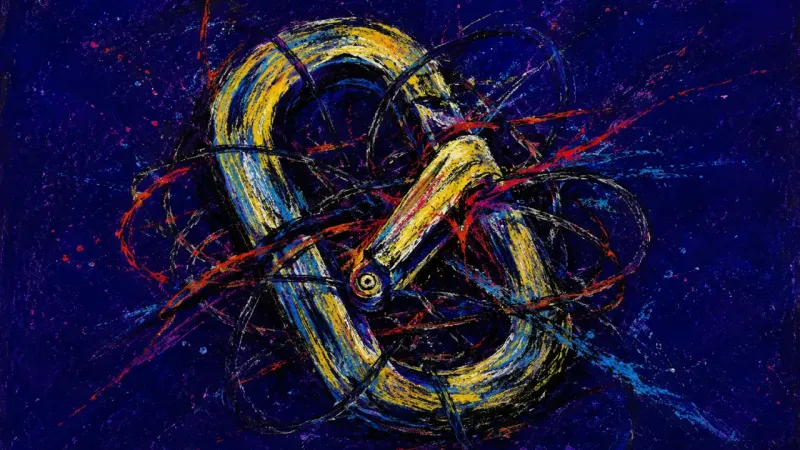 An abstract visual of emergency-contact dread, with support jammed into a cramped loop of pressure