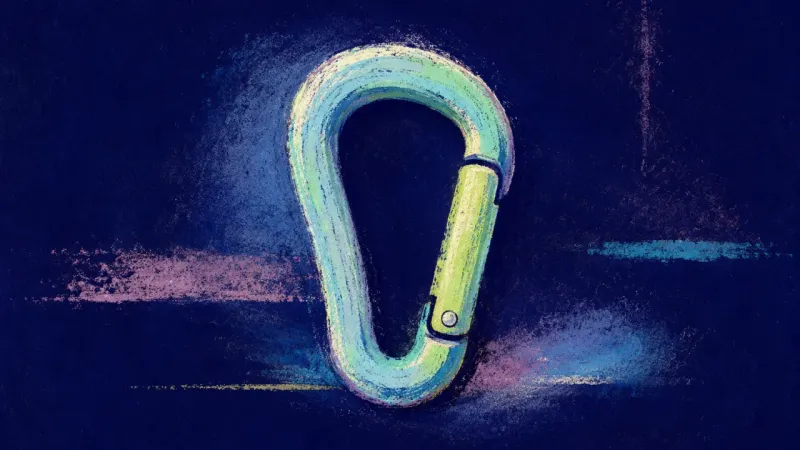 An abstract visual of reciprocal support, where a once-jammed structure regains clear order, consent