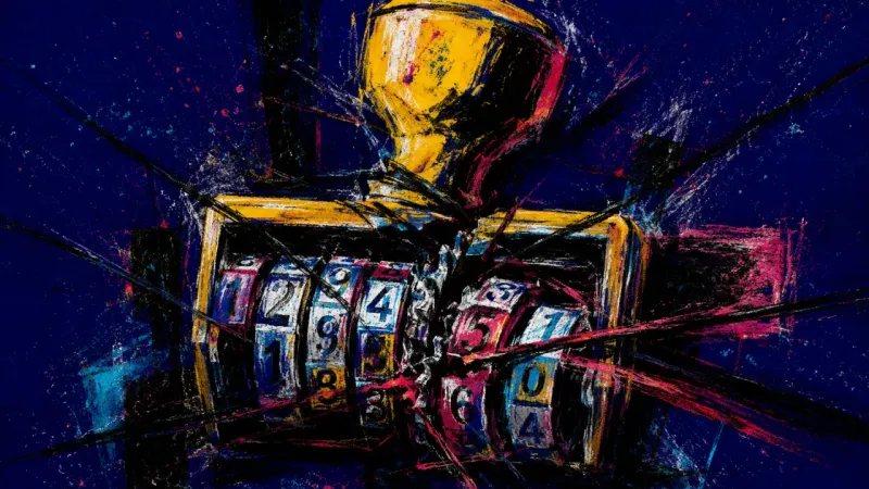 An abstract representation of money shame and tax-filing paralysis, showing pressure, inner disorder