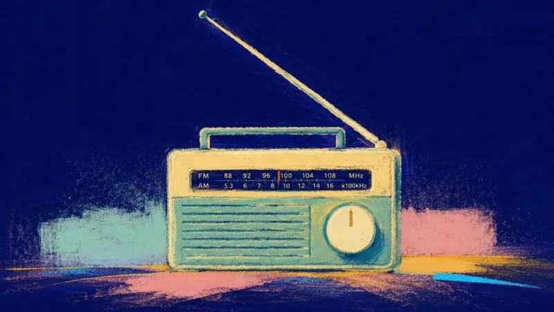 Clear Channel A restored radio in clean alignment, expressing direct communication, self-respect, and calm clarity
