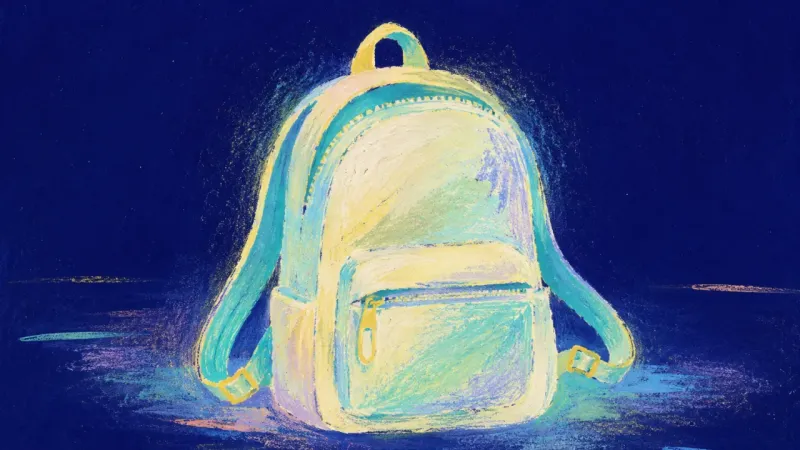 A backpack returned to a balanced shape, representing a fair decision that fits real capacity and