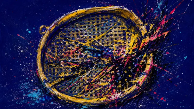 Clogged Access An abstract representation of boundary paralysis, where overthinking and inconsistency clog the shap