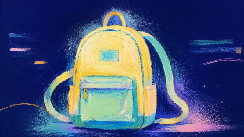 Rebalanced Carry A backpack restored to a steady outline with relaxed straps, representing a calmer weekly rhythm and