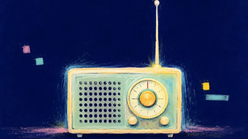 Signal Returned A restored radio with clean structure and open signal, expressing steady self-trust and honest self-