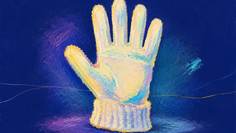 Open to Hold A glove restored to an open, balanced form, showing the ability to receive praise and trust your