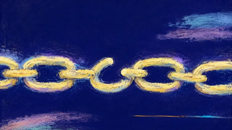 A chain restored to evenly spaced links, representing a calm safety boundary built on mutual respect