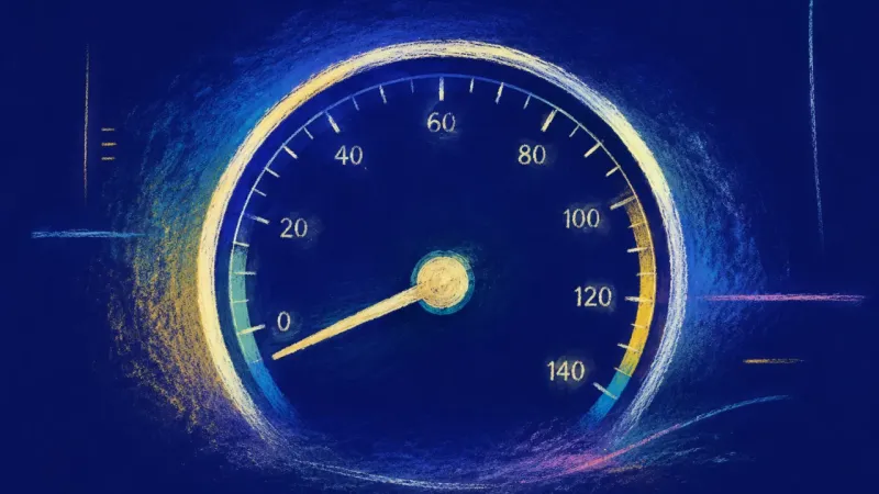 An abstract visual of productivity guilt easing into regulation, where inner rhythm returns and rest