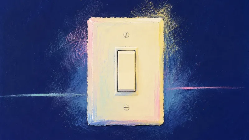 An abstract image of social decision paralysis resolving into a clear, self-trusting choice with