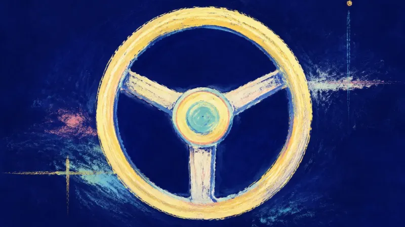 Held Course A restored steering wheel in balanced order, representing clear boundaries, stable routines, and