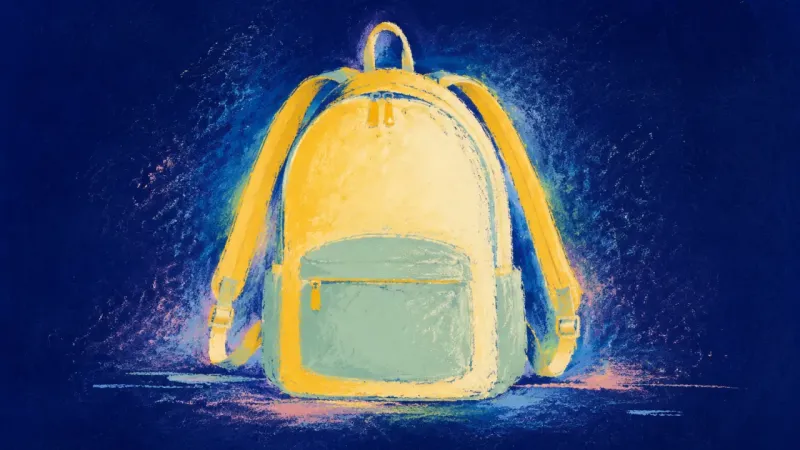 Restored Capacity A backpack regains a balanced outline, expressing clear limits, shared responsibility, and
