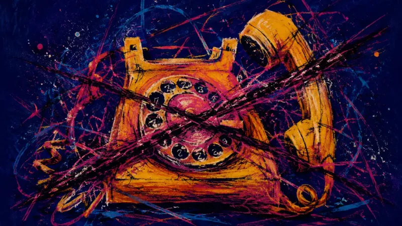 Crossed Line An abstract image of boundary confusion, where personal contact feels hijacked by pressure, delay, a