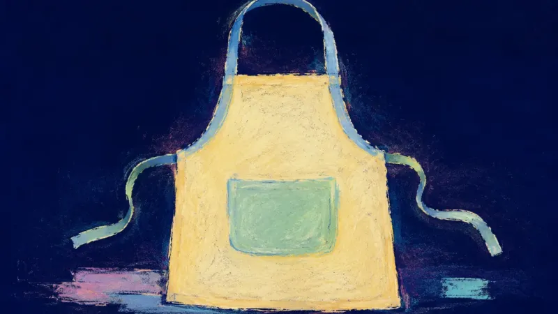 Care Rebalanced An apron restored to balanced order, representing fair care, clear boundaries, and steadier trust in