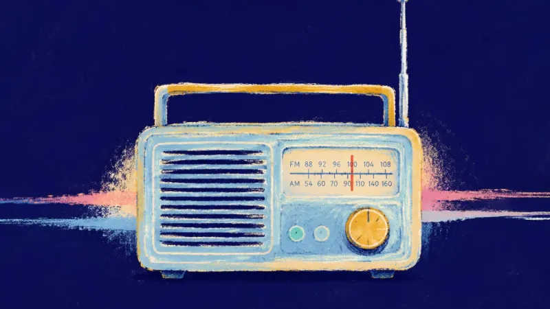 An abstract radio tuned into order, reflecting a calmer, more confident way to ask for workable work