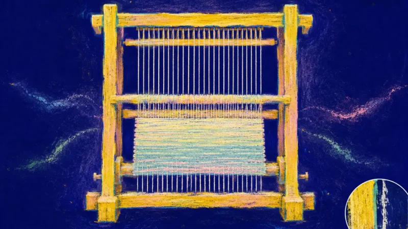 Aligned Pattern A restored loom with even lines and balanced structure, representing visible leadership, clear scope