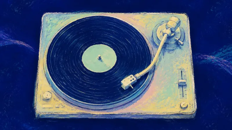 One Clear Track A restored turntable settling into one clean groove, representing a calmer monthly rhythm for money,