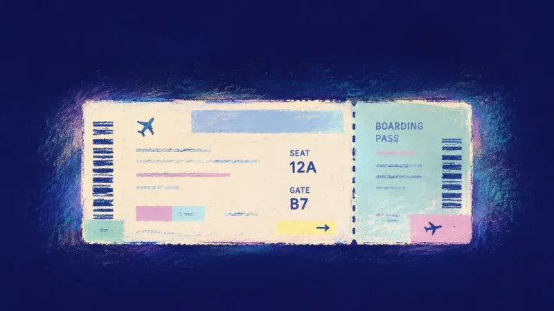 Cleared for Departure A restored boarding pass in clean order, representing self-trust, clearer communication, and one