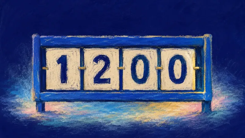 True Count A restored scoreboard with aligned number panels and a clear total, representing honest tracking and