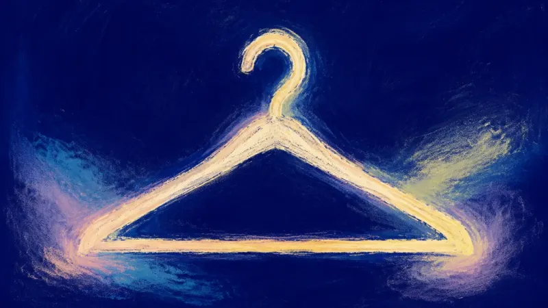 Chosen Alignment An abstract depiction of independence guilt easing as a chosen home path returns to balance, self-tr