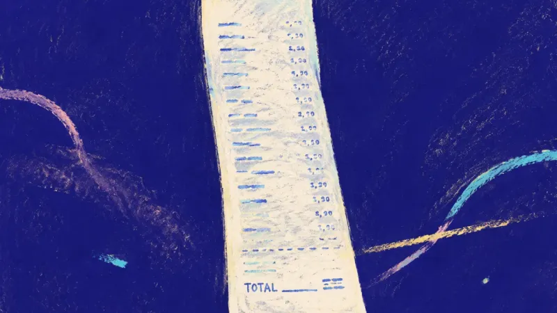 A receipt lies fully uncurled and orderly, symbolizing fairness stated plainly and a calmer trust in