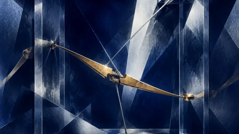 The off-center fulcrum notch where three steel filaments cross and bite into the brass Cross-Pull Chamber