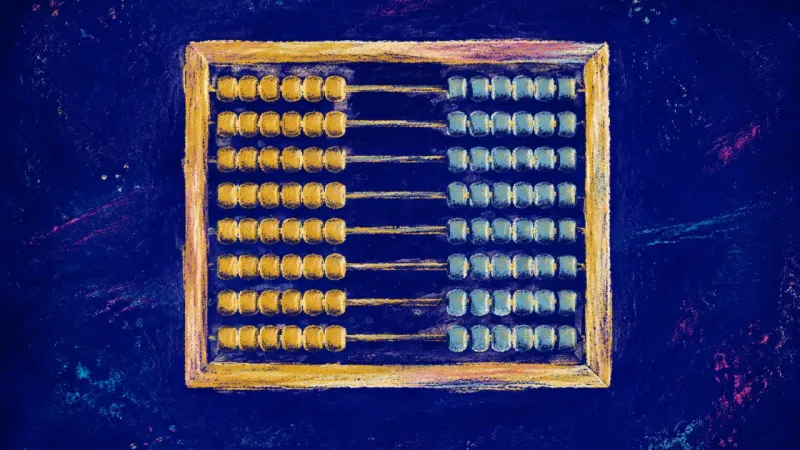 Measured Return A restored abacus suggests notification burnout easing into calm prioritization, steadier focus, and