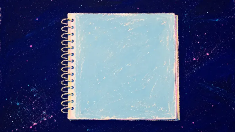 A spiral notebook restored to clean order, symbolizing honest repair, basic self-care, and renewed