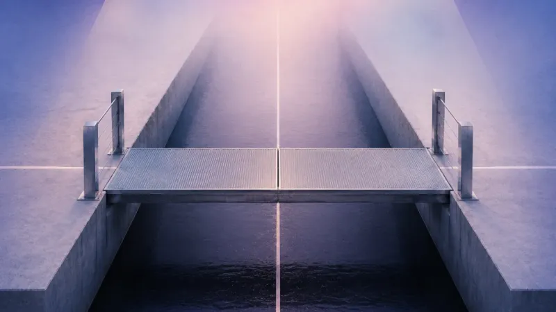 the center seam of the deck meeting the scored line with no visible offset Single Span